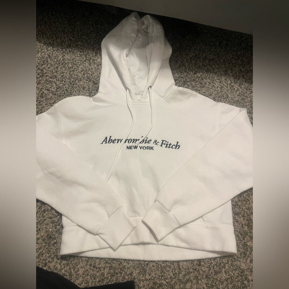 Abercrombie & Fitch White Hoodie